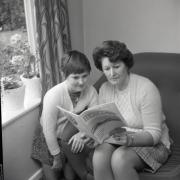 Barbara Burrell, with her eight year old daughter Deborah, Skiddaw Road, Carlisle in 1968