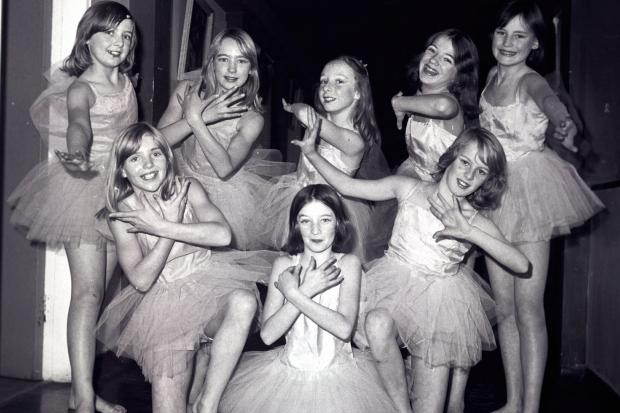 ON STAGE: A group of dancers in the Tynefield School, Penrith Christmas play in 1978