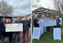 Penrith District Beekeepers’ Association (right) and Eden Rivers Trust welcomed donations of £4,000 and £1,000 respectively by Persimmon
