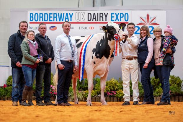 GOING ahead: Presentation of the Supreme Championship at the 2020 Borderway UK Dairy Expo