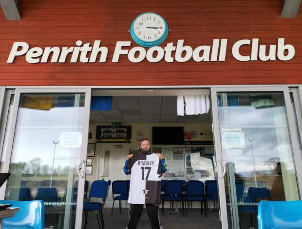 Cumberland & Westmorland Gazette: Bradley, who has been Penrith mascot for 17 years, is one of Cumbrian football's best-known figures
