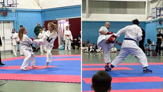 Cumberland & Westmorland Gazette: ACTION: From Senior sparring and Holly Pithers and Tilly Fielden from Carlisle and Brampton Clubs