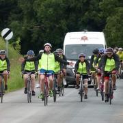 Pedal power: Young farmers on their mammoth charity cycle ride