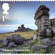 Undated handout image issued by Royal Mail of a Dartmoor National Park stamp, part of their first special stamp issue of 2021 which celebrates the 70th anniversary of the founding of Britain’s first National Parks. PA Photo. Issue date: Sunday